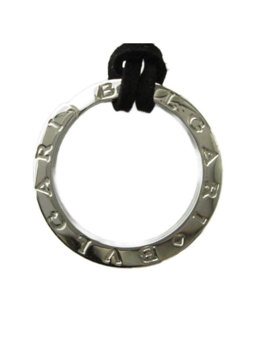 Bvlgari Pendant Logo Silver Necklace